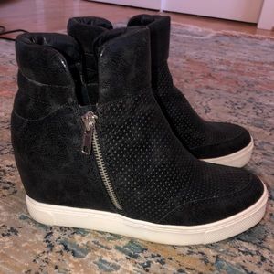 Steve Madden Hidden Wedge High Top Sneaker